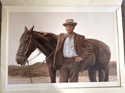James Bama Lithograph Butch Cassidy Paul Newman Portrait #181/2000 Limited Ed.