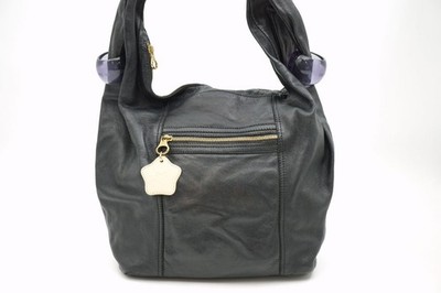 SEE BY CHLOE Schultertasche Einseitig Charm Leder Hobo Schwarz 6540h