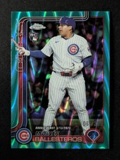 2025 Topps Chrome Update MOISES BALLESTEROS 61/299 RC Teal RayWave Ref. #USC7