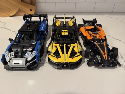 Lego Technic Cars: Bugatti Bolide, McLaren Senna GTR, McLaren Formula E COMPLETE