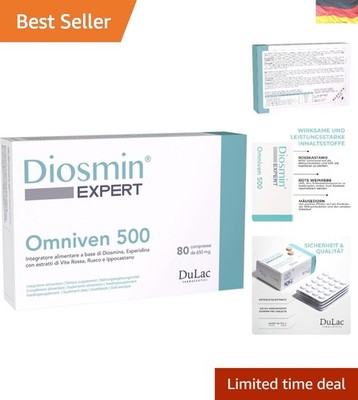 DuLàc, Diosmin Expert Omniven 500, Nahrungsergänzungsmittel Mit Diosmin Und H...