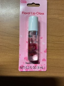 b-pure Floral Lip Gloss Clear Shine Liquid Vanilla Scented 0.2 fl oz 6 mL
