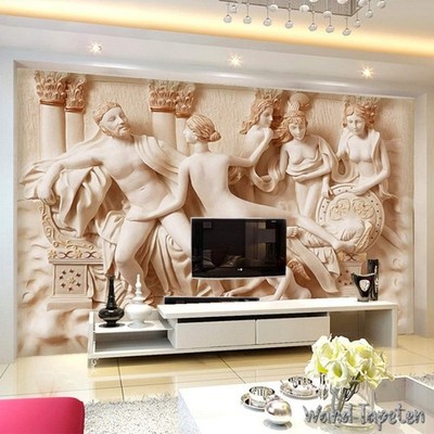 Exklusives 3D Wandpanel   Europäische Figuren Relief Wandgestaltung 7211