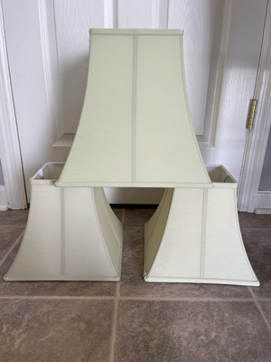 Set Of 3 Pottery Barn Kids Green Parker Lamp Shades
