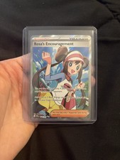 Pokemon Perfect Order Rosa’s Encouragement Ultra Rare 114/088 Light Bend On Card