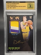DALTON KNECHT 2024-25 NOIR 10TH ANNIVERSARY RPA ROOKIE AUTO /75 ODIZCG 9 Q4247