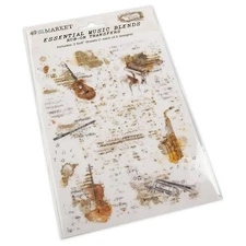 49 And Market Essential Rub-Ons 6"X8" 2/Sheets - Music Blends