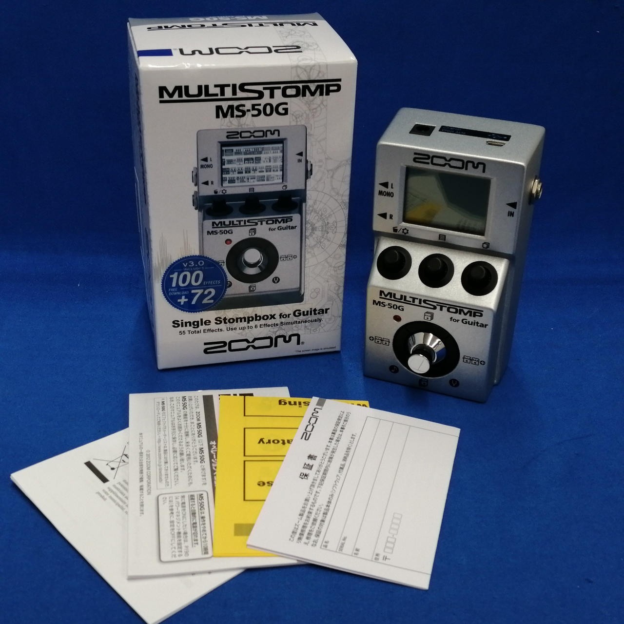 Pédale d'effets ZOOM MS-50G MultiStomp pour guitare 100 effets compacte