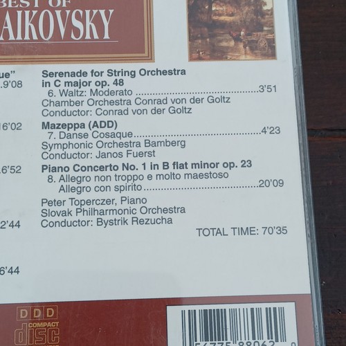 Best of Tchaikovsky by P.I. Tchaikovsky (CD, 1997) - Foto 7 di 9