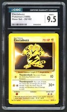Pokemon Card - CGC 9.5 Electabuzz 20/102 - Base Set Unlimited - MINT+