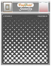 Reusable Geometric Heart Pattern Stencils for Painting on Wood, Wall, Tile, C...
