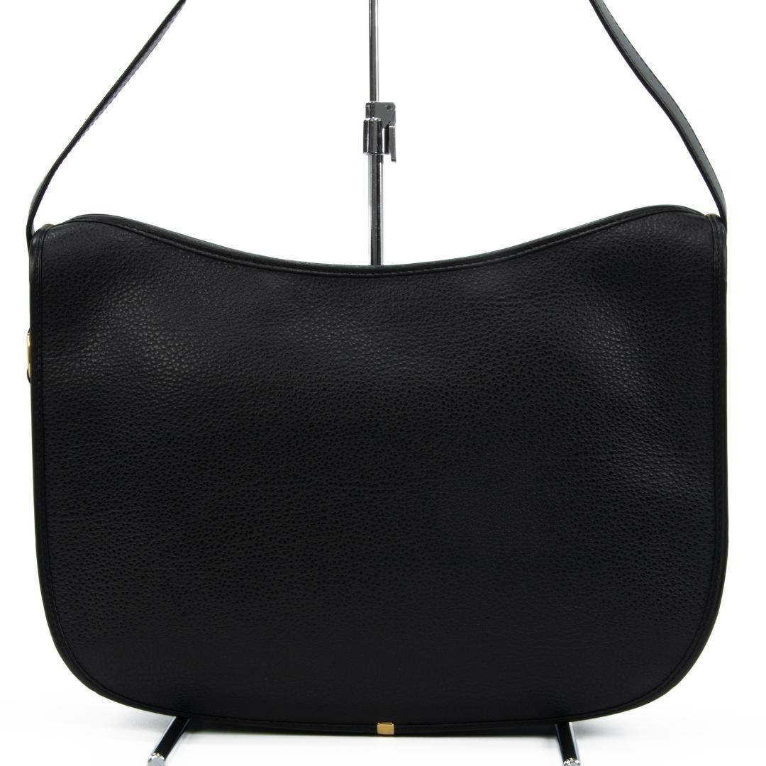 Gucci Shoulder Bag Leather Black Authentic G05201945