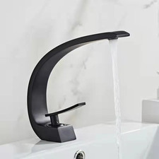 Bathroom Basin Faucet Deck Mount Washing Sink Cold and Hot Water Mixer Tap Creat