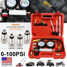 Cylinder Leak Down Tester Car Gasoline Engine Dual Gauge Leakdown Detector Tool