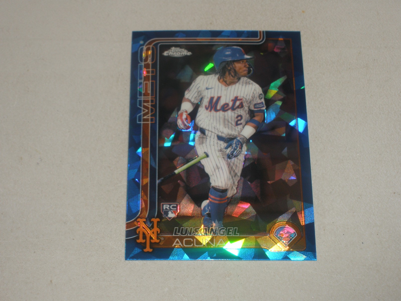 2025 Topps Chrome Sapphire #56 Luisangel Acuna Rookie RC