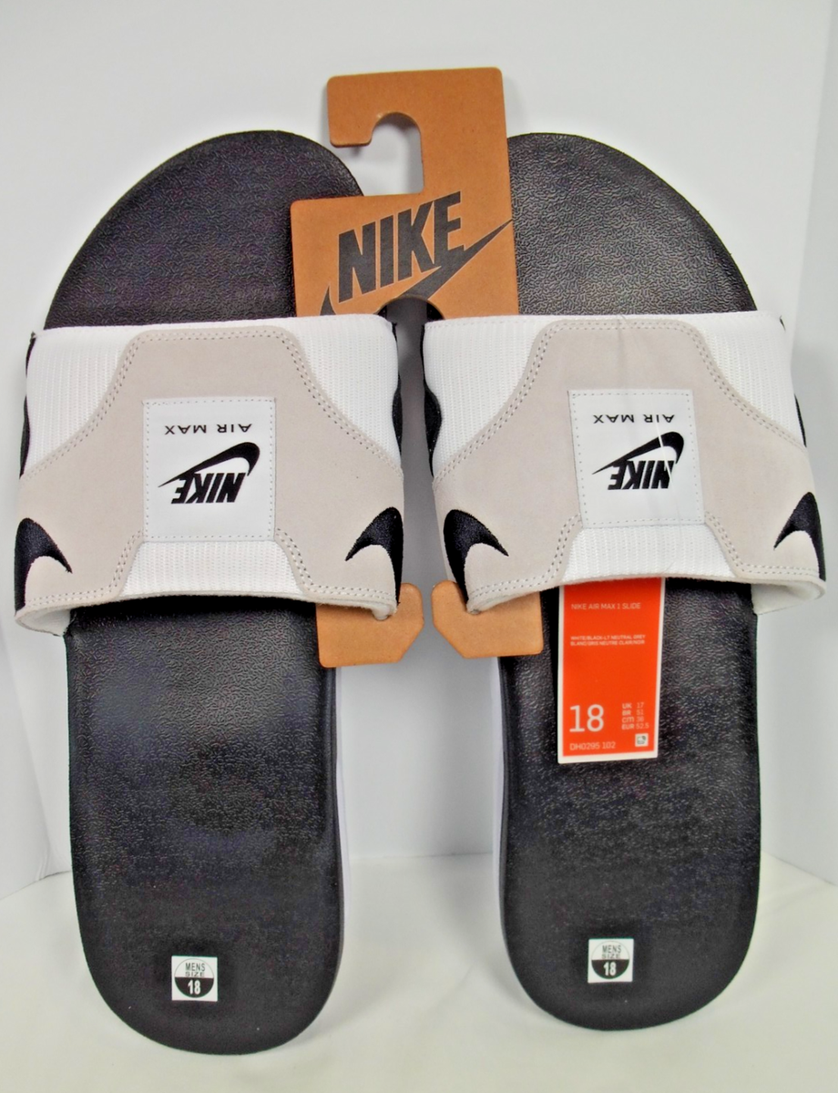 Nike Air Max 1 Slide Light Neutral Grey Black Men display picture 2