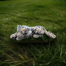 Vintage FAO Schwarz Fifth Avenue White Tiger Large Huge Plush Rare