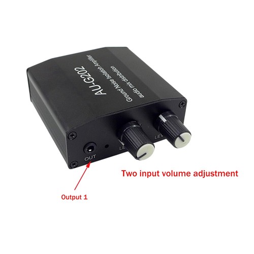 1X(AUG202 Audio Mixer Distributor DC5-18V Ground Noise Lsolatioh VerstäRker3760 - Bild 4 von 5