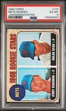 PSA 6 - 1968 Topps Mets Rookies NOLAN RYAN / KOOSMANN #177 (2823)