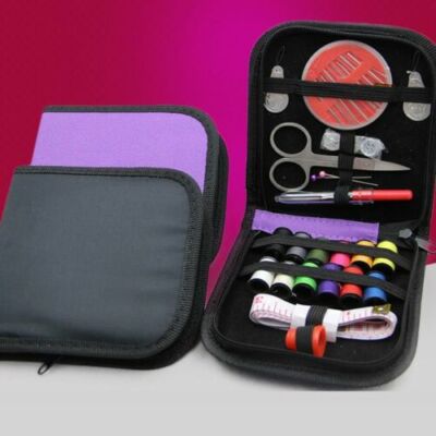 Mini Beginner Sewing Kit Case Set Pocket Style Home Travel Camper Supply Tool