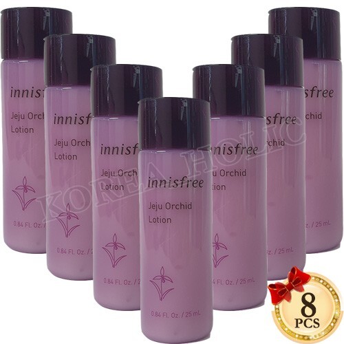 Lotion pour la peau d'orchidée INNISFREE Jeju 25 ml x 8 pièces puissant cosmétique anti-âge coréen - Photo 1/3