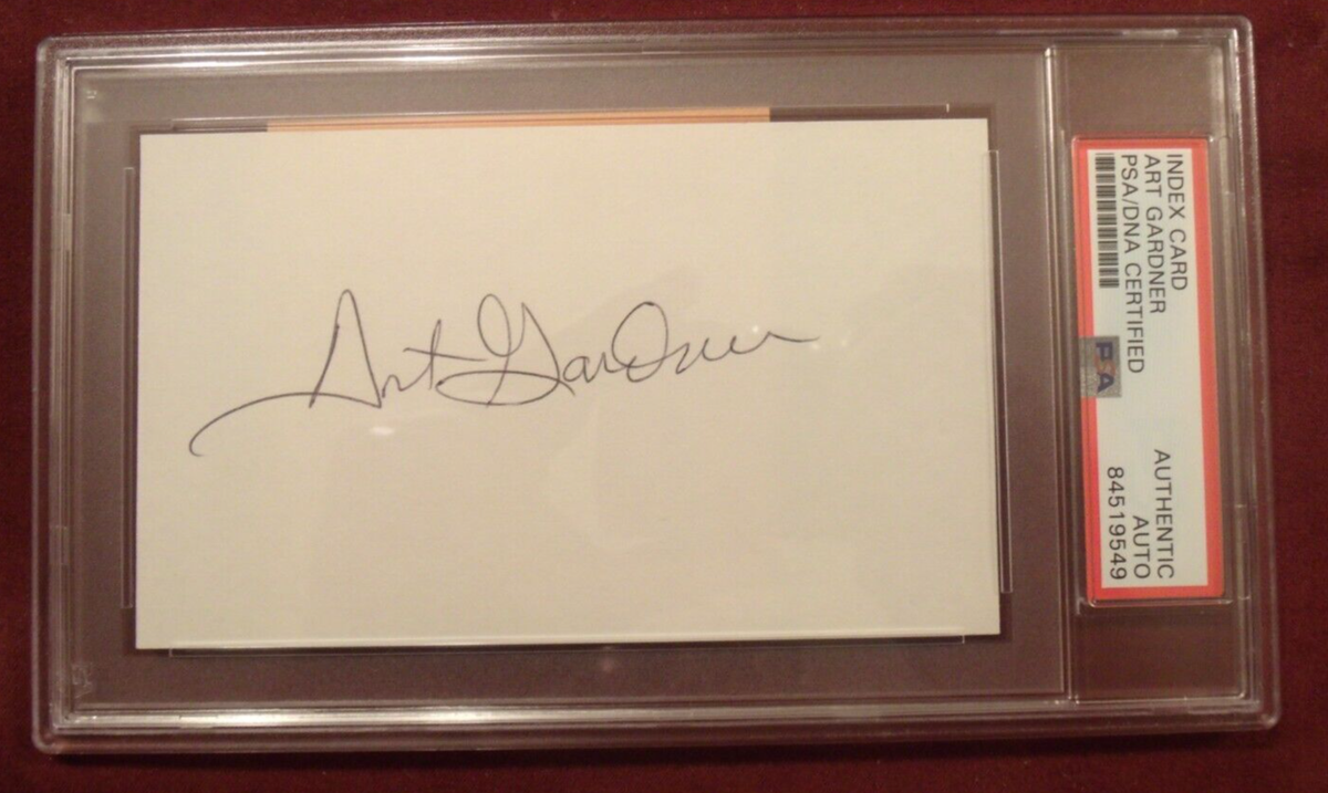 ART GARDNER HAND SIGNED CUT SLABBED PSA/DNA ASTORS GIANTS | eBay