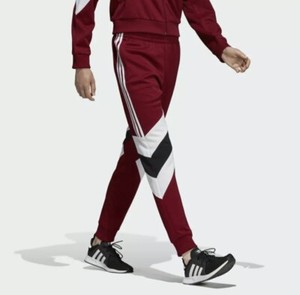 men's adidas maroon track pants