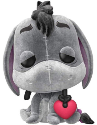 FUNKO POP DISNEY EEYORE With HEART FLOCKED 1170 VINYL FIGURE NEW!