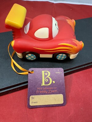 Freddy Zoom Battat Mini Wheeee Pull Back Mini Red Race Car..New