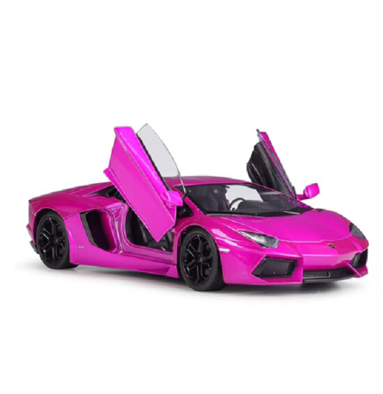 Welly 1:24 Lamborghini Aventador LP700-4 Diecast Model Racing Car Toy Purple