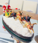 Rare and Retired Danbury Mint Pug "Dashing Through The Snow" figurine
