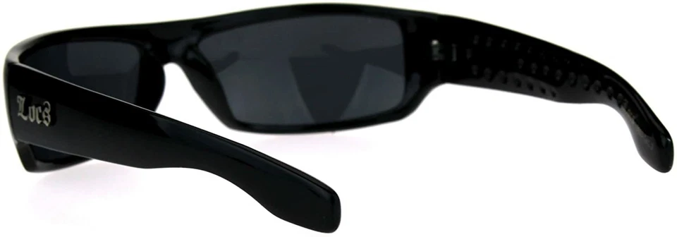 Locs Mad Dog Hardcore Gangster Cholo Rectangular Category 3 Lens Sunglasses - Image 4 of 4