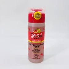 Yes To Grapefruit Brightening Glow Boosting Daily Exfoliating Tonic 4 Fl Oz