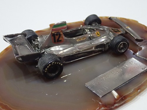 FERRARI 312 T F.1 1975 MICHELE CONTI IN ARGENTO EDIZIONE LIMITATA SCALA 1:43 (S) - Foto 7 di 8