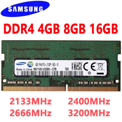 SAMSUNG DDR4 4GB 8GB 16GB 2400 2666 2133 3200 Notebook