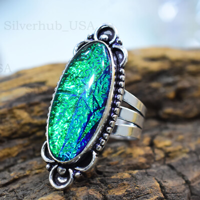 Australian Triplet OpalGemstone 925 Sterling Silver Ring Jewelry