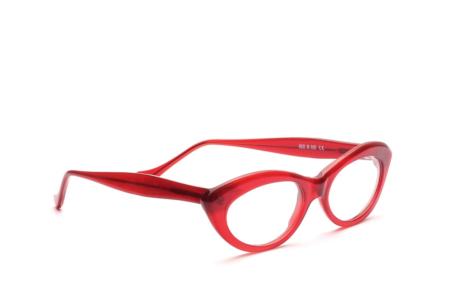 Кошачий глаз в стиле ретро 50-х годов модель Brille Fassung Rot mit Glitzer Sharon Сделано в Италии 8790₽