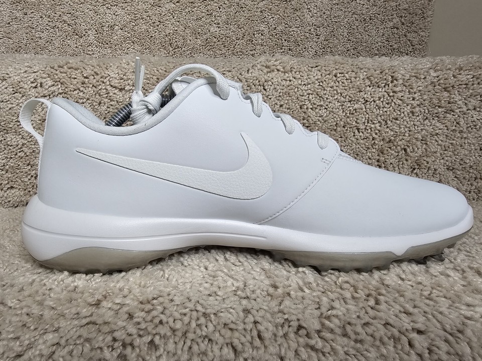 Nike Roshe G Tour Leather Golf Shoes Spikes Triple Summit White AR5580100 Sz 13 eBay