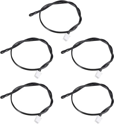 5pcs 10K NTC Temperature Sensor Probe 30cm Digital Thermometer Extension Cable