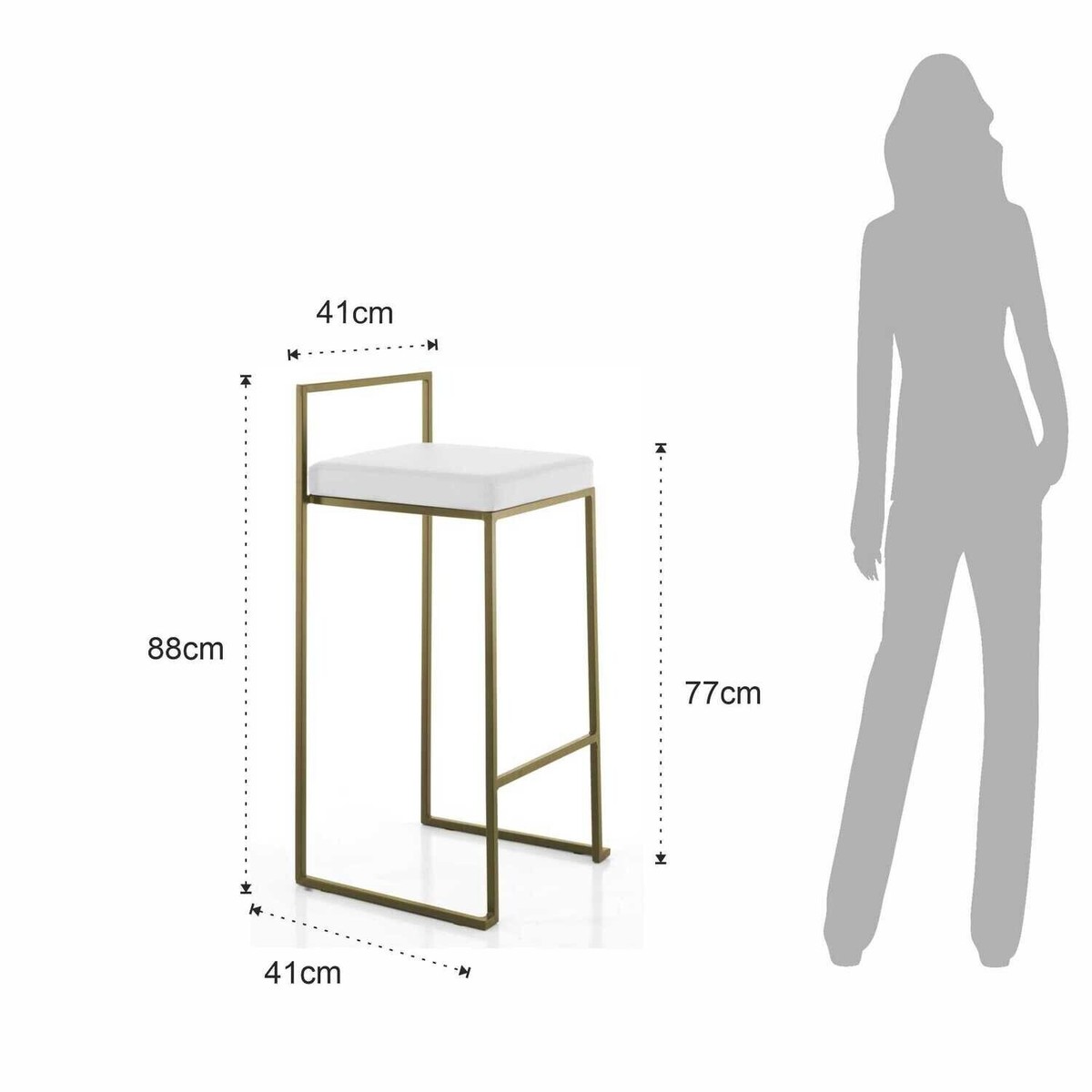 Tomasucci sgabello dodo gold set da