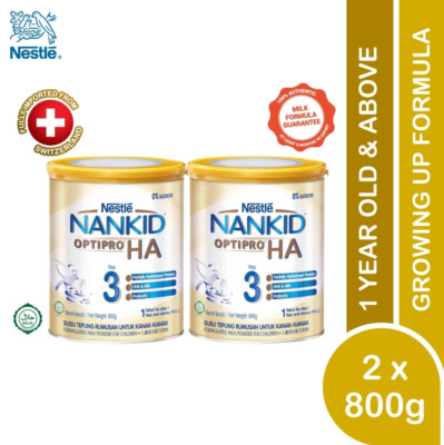 Nestle Nankid 𝗛𝘆𝗽𝗼𝗮𝗹𝗹𝗲𝗿𝗴𝗲𝗻𝗶𝗰 Optipro HA Stage 3 (800g x 2) DHL