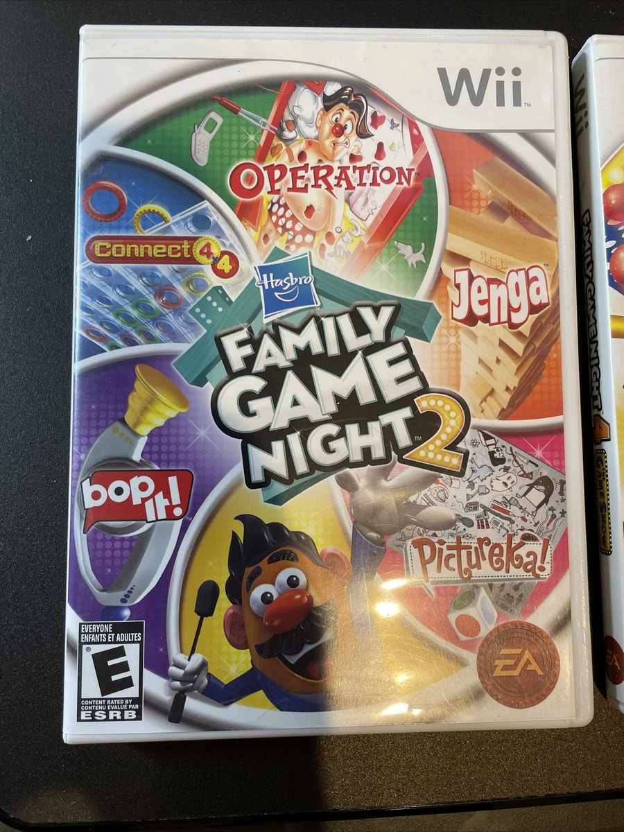 Hasbro FAMILY GAME NIGHT 2 (Nintendo Wii, 2009) - Tested