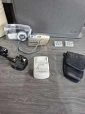 Olympus U Mini 5.0MP Digital Compact Camera with Charger & 2 Batteries - Tested