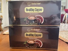 60 packets 2 LOT Healthy coffee 12.7oz360g ORGANIC Ganoderma Goji $76 August2027