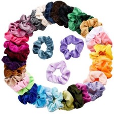 36 Pcs Chouchous Velours Élastiques Bandes pour cheveux femme fille accessoires
