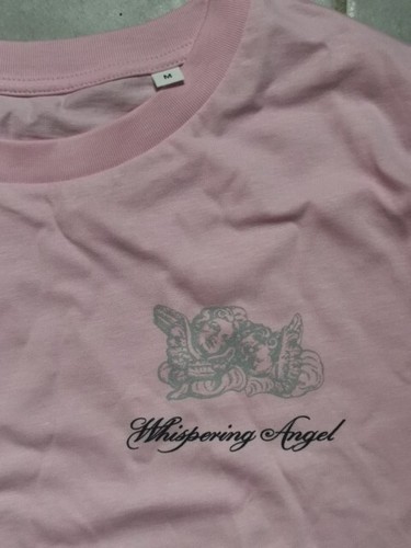 T Shirt Whispering Angel Rose De Château D'esclans Vin Rosé Taille M VEGAN - Picture 2 of 5