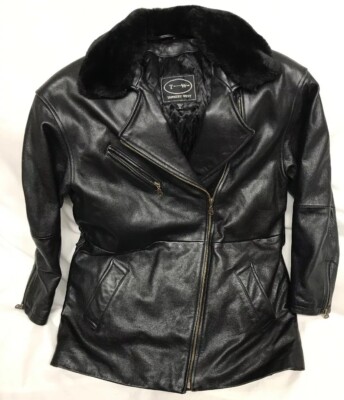 Vintage Tannery West Leather Jacket - Black- Size Mens Small