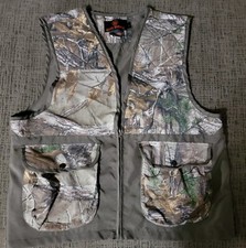 VINTAGE Game Winner Realtree Adult Camouflage Hunting Vest Full Zip Size Large