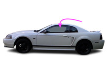 Fits: 2000 Ford Mustang 2Door Coupe Driver Side Front Left Door Window Glass
