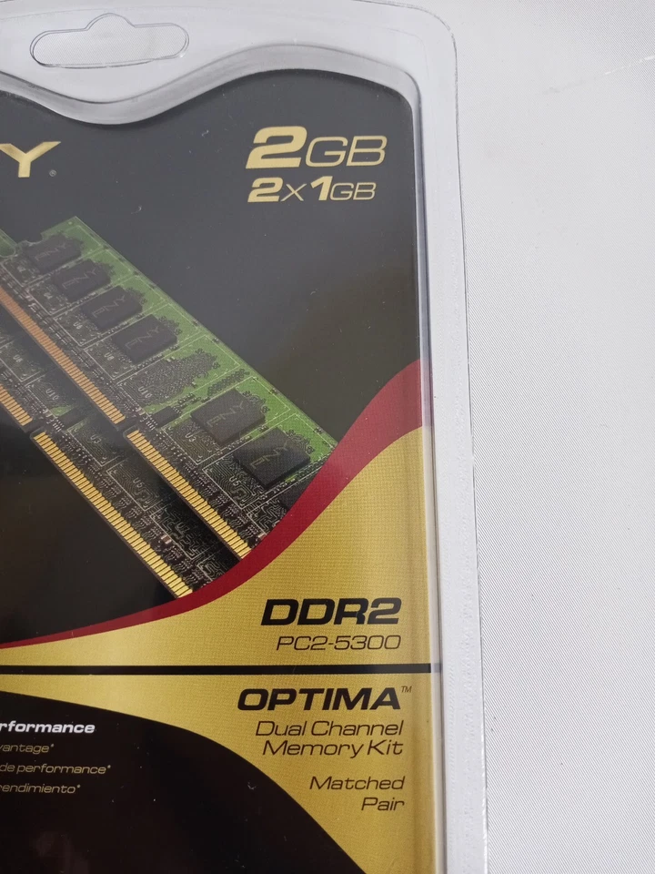 Pny Pc2-5300 2 GB Dimm 667 MHz ddr2 Memory md2048kd2-667 - Image 4 of 4